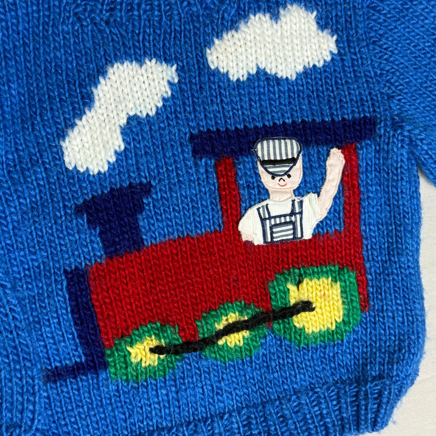 Train Intarsia Knit 18-24 Months