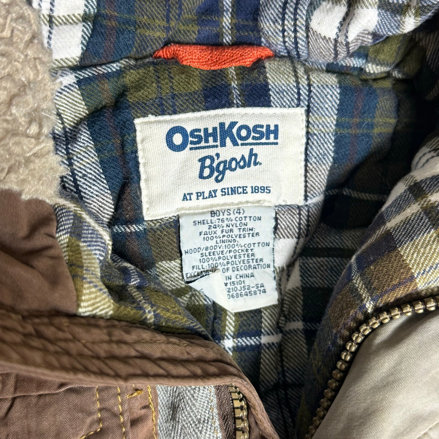 OshKosh B'Gosh Hooded Puffer Coat 4-5 Years