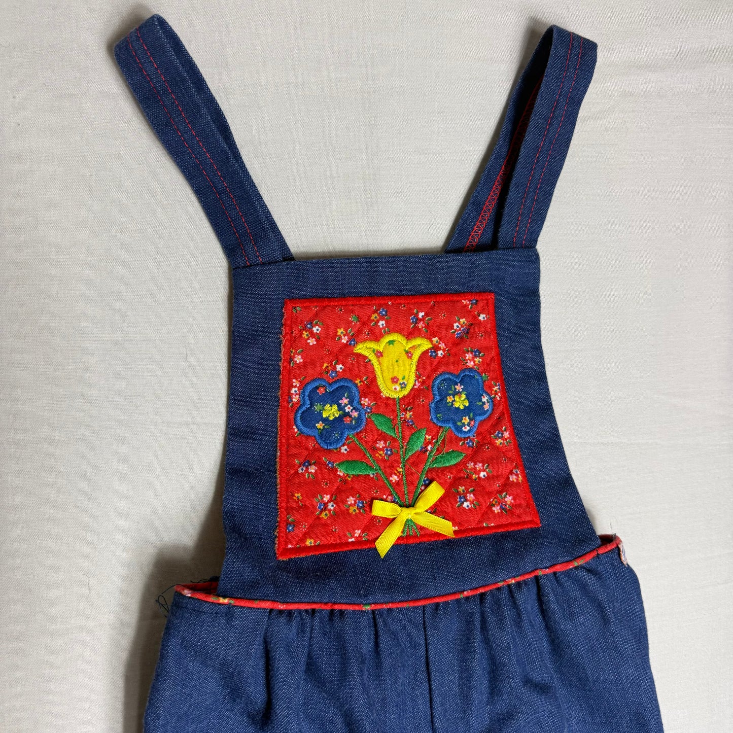 Tulip Embroidered Overalls 4-5 Years