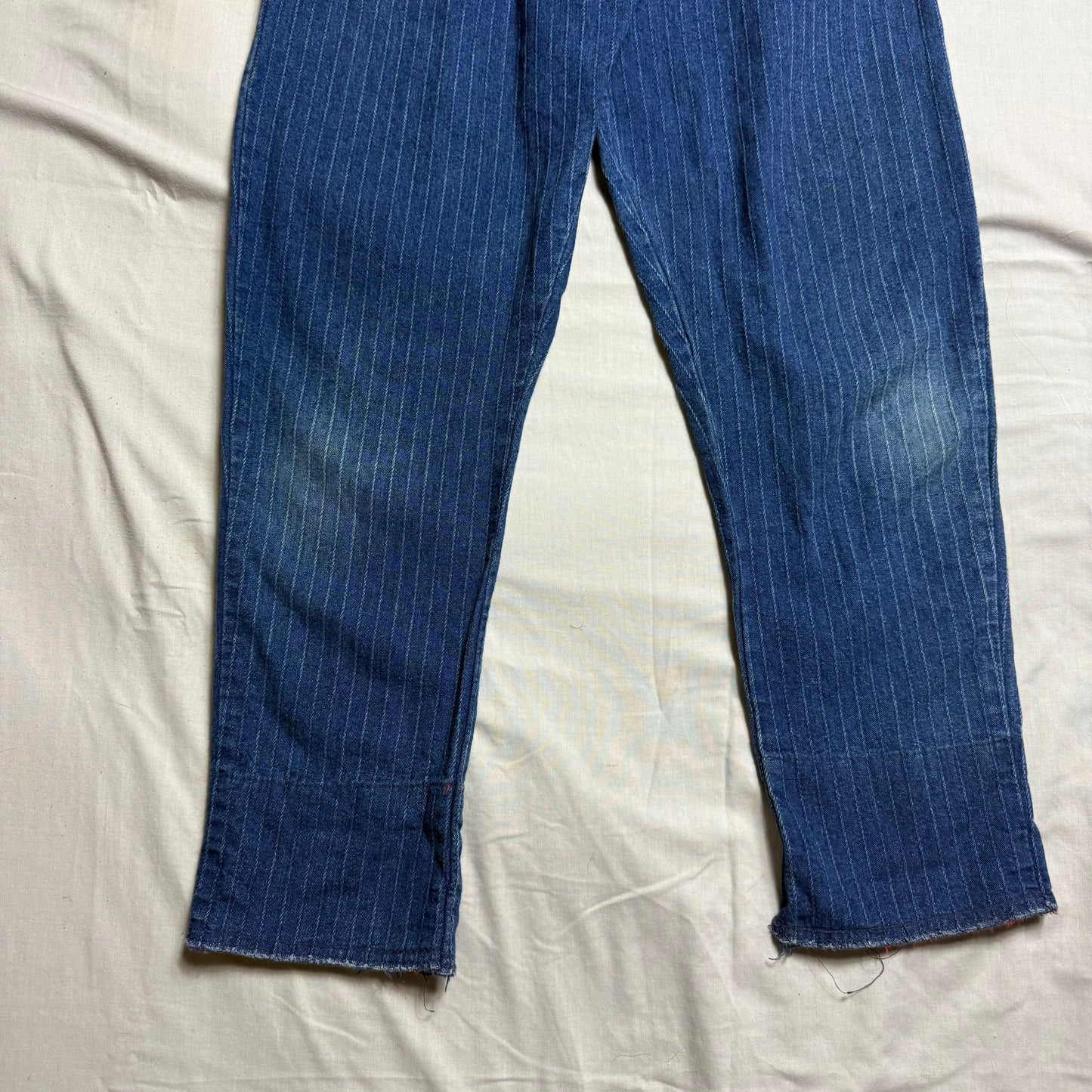 OshKosh B'Gosh Pinstripe Dungarees 6-7 Years