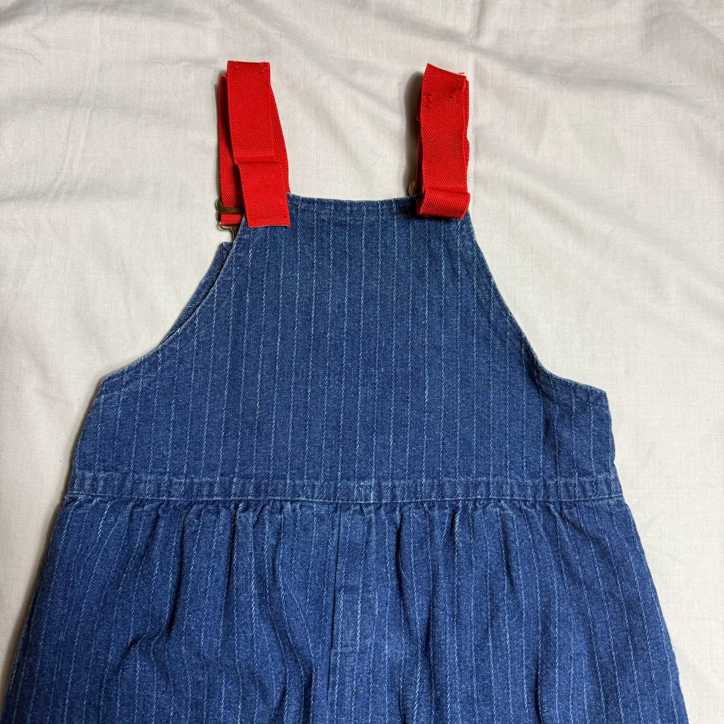 OshKosh B'Gosh Pinstripe Dungarees 6-7 Years