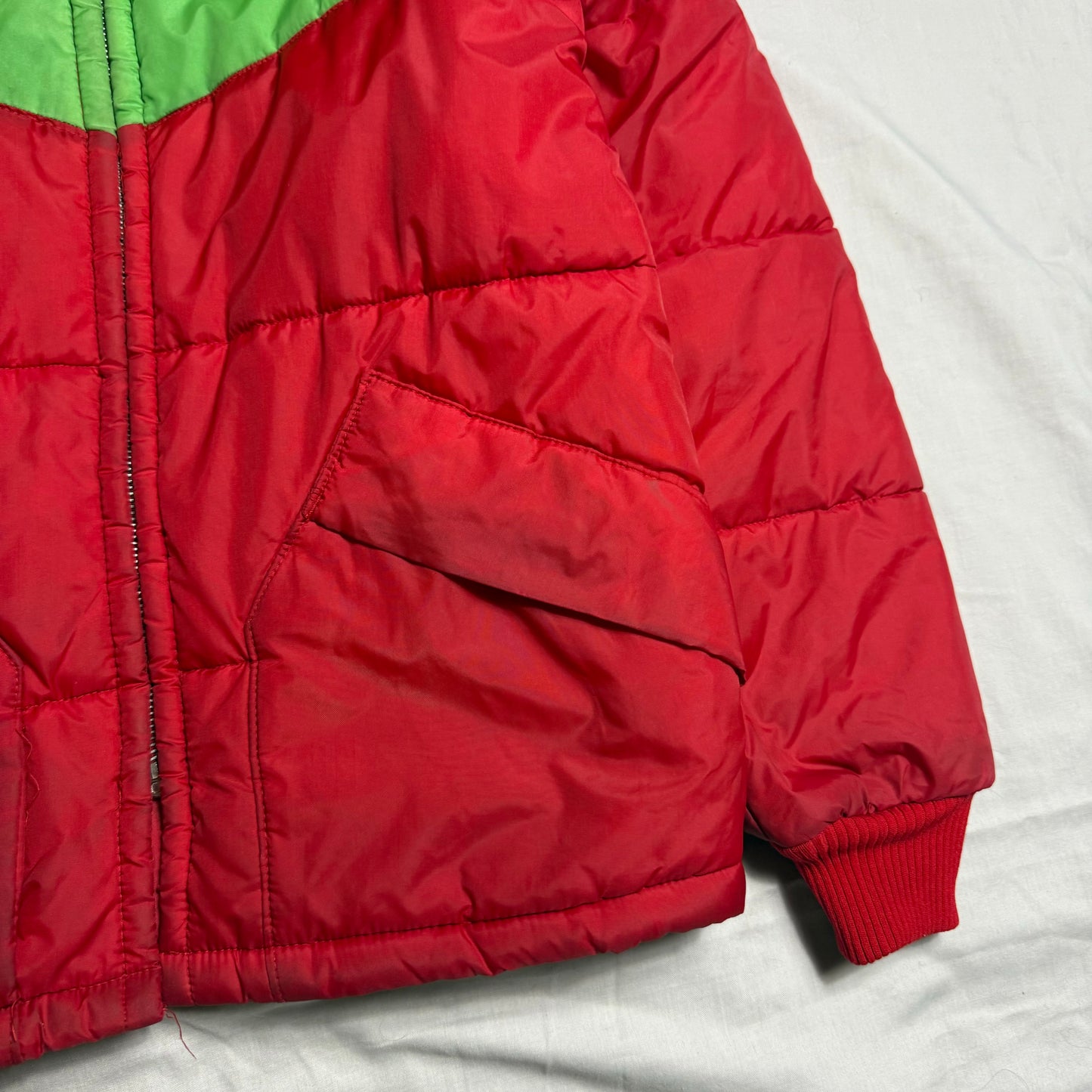 Colour Block Puffer Coat 11-12 Years