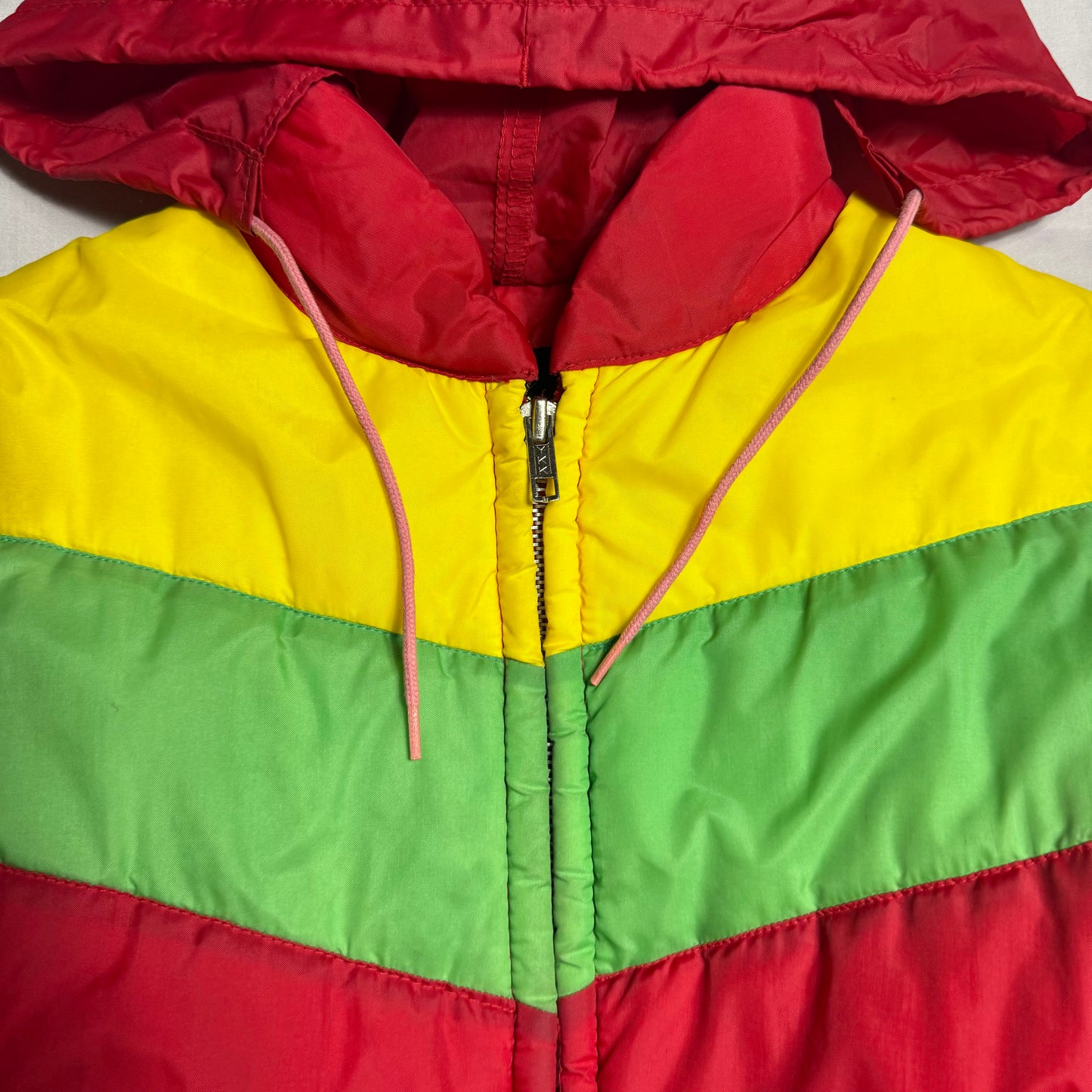 Colour Block Puffer Coat 11-12 Years