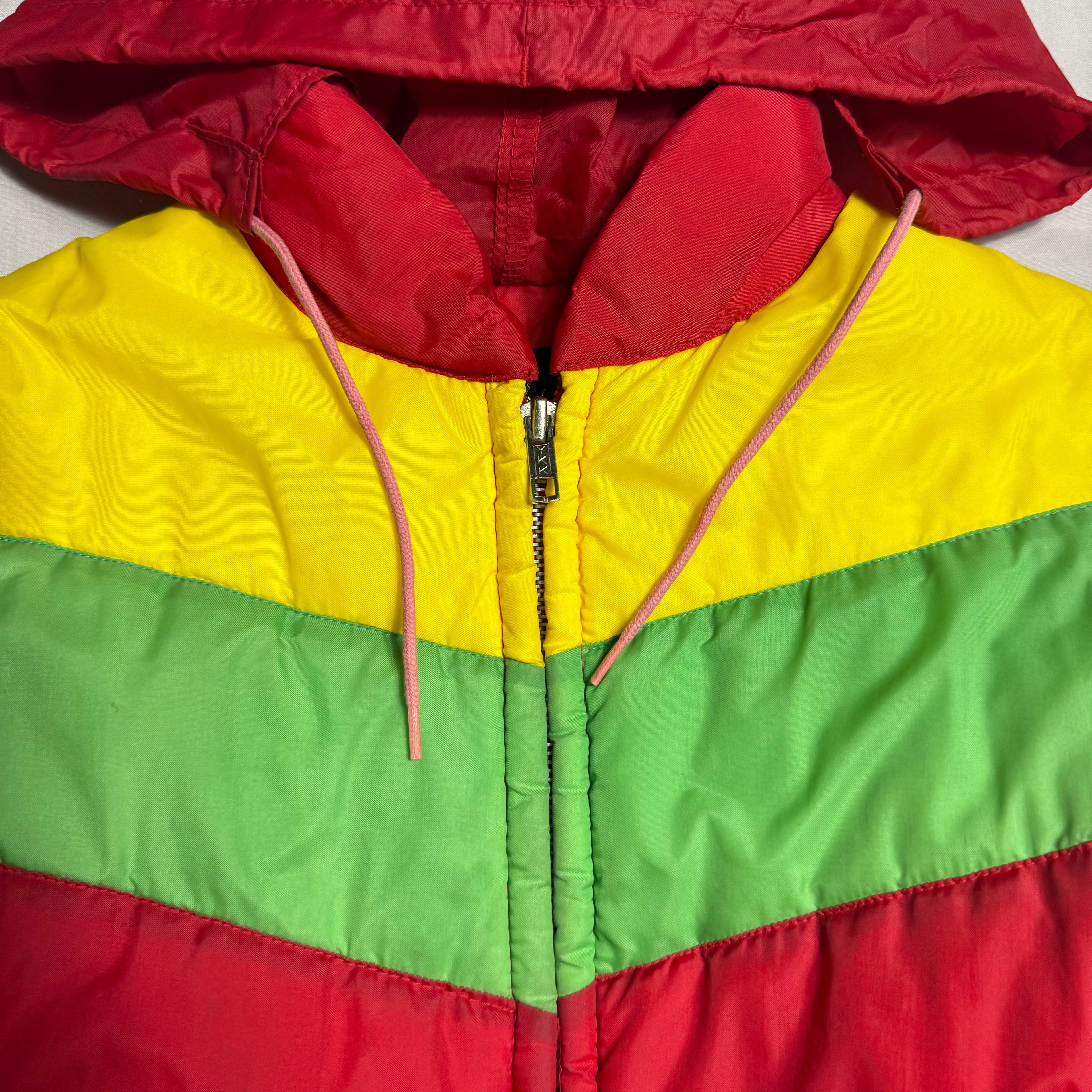 Colour Block Puffer Coat 11-12 Years