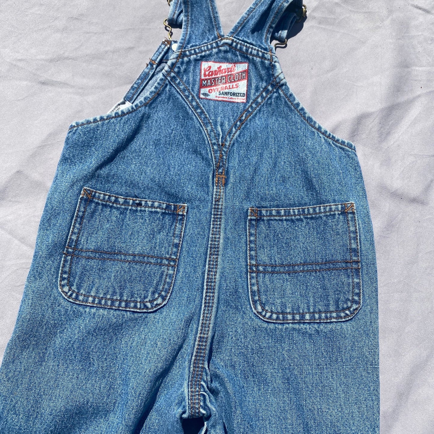Carhartt Lightwash Denim Dungarees 12 - 18 Months - Secondly