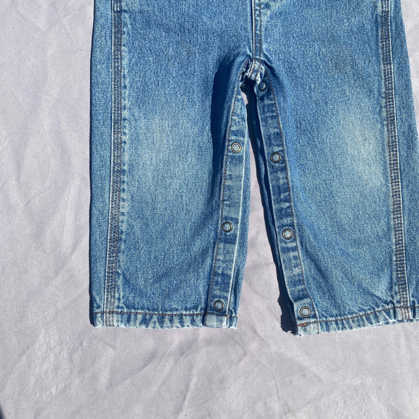 Carhartt Lightwash Denim Dungarees 12 - 18 Months - Secondly