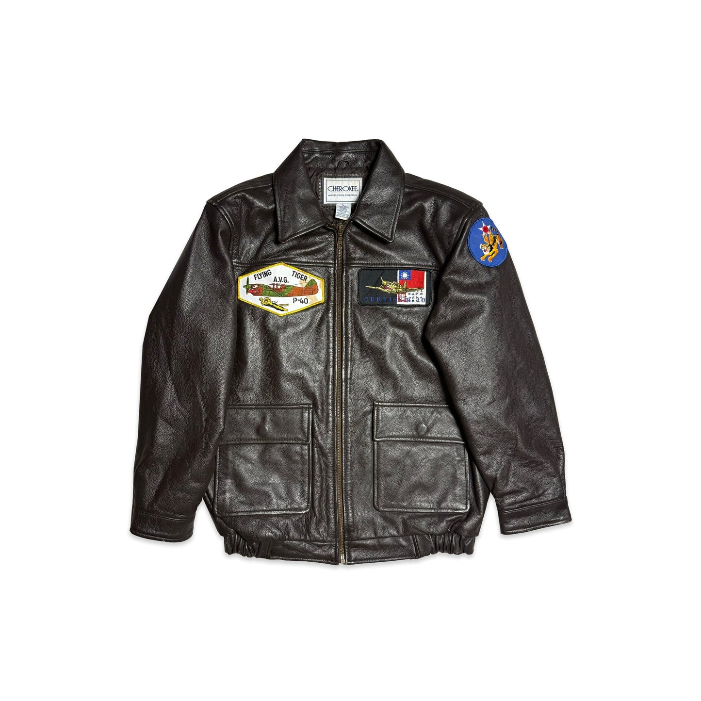 Cherokee Leather Aviator Jacket 12 - 13 Years New Arrivals Winter Cherokee_Leather_Aviator_Jacket_12 - 13_Years_390 - Secondly