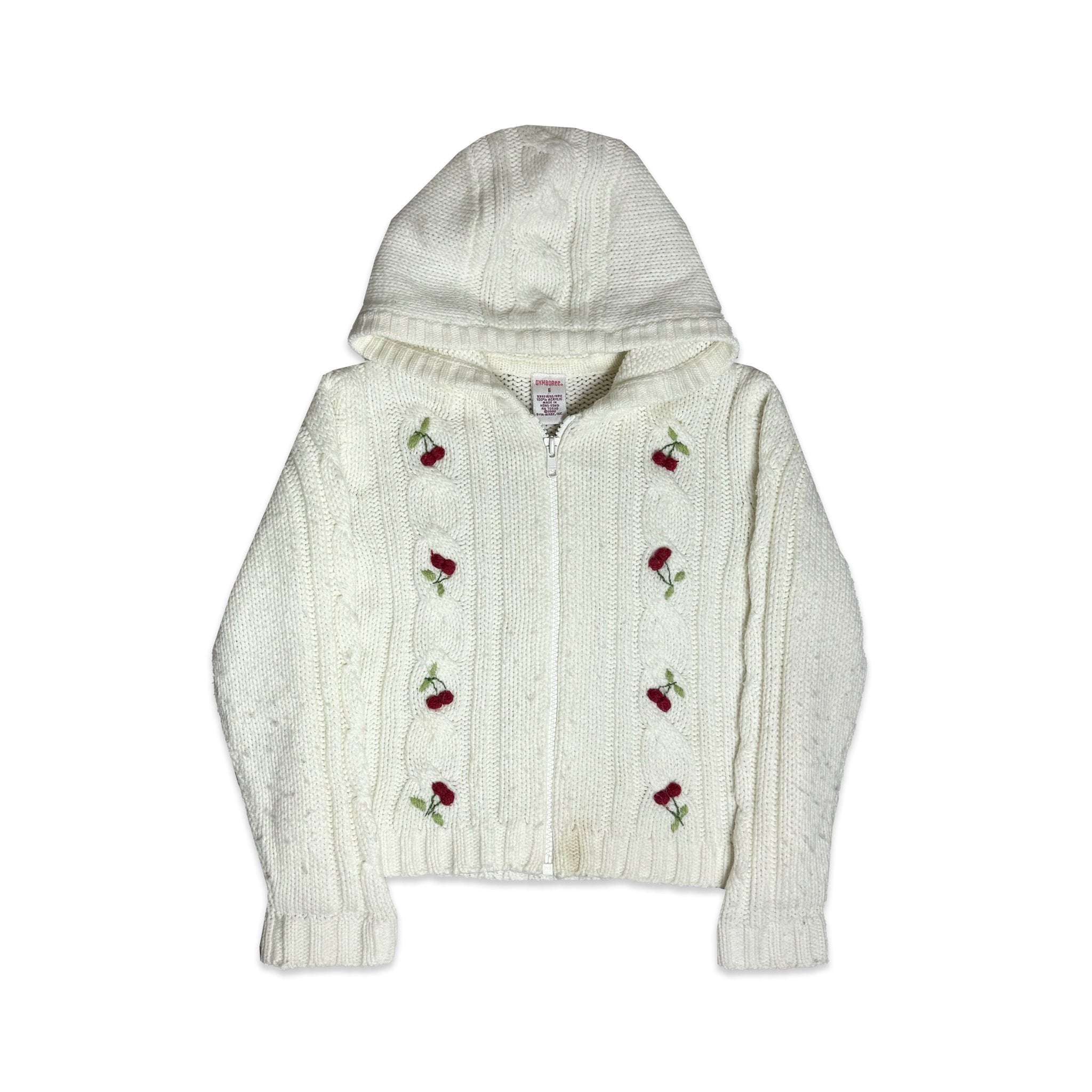 Cherry Cable Knitted Hoodie 6 - 7 Years New Arrivals Winter Cherry_Cable_Knitted_Hoodie_6 - 7_Years_406 - Secondly