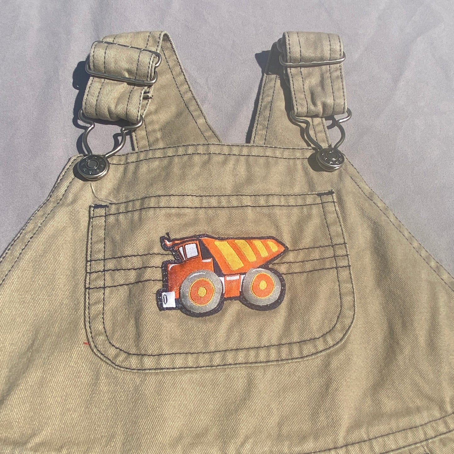 Dump Truck Embroidered Dungarees 2 - 3 Years Dump_Truck_Embroidered_Dungarees_247 - Secondly