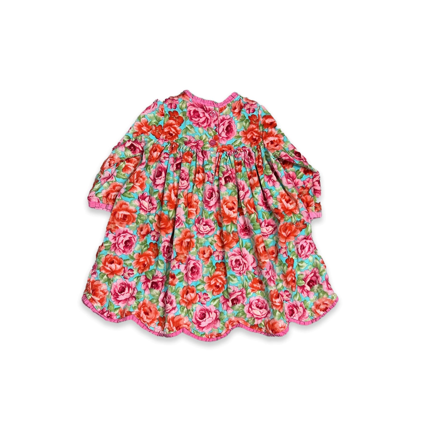 Floral Corduroy Winter Dress 2 - 3 Years Dress Floral Floral_Corduroy_Winter_Dress_2 - 3_Years_294 - Secondly