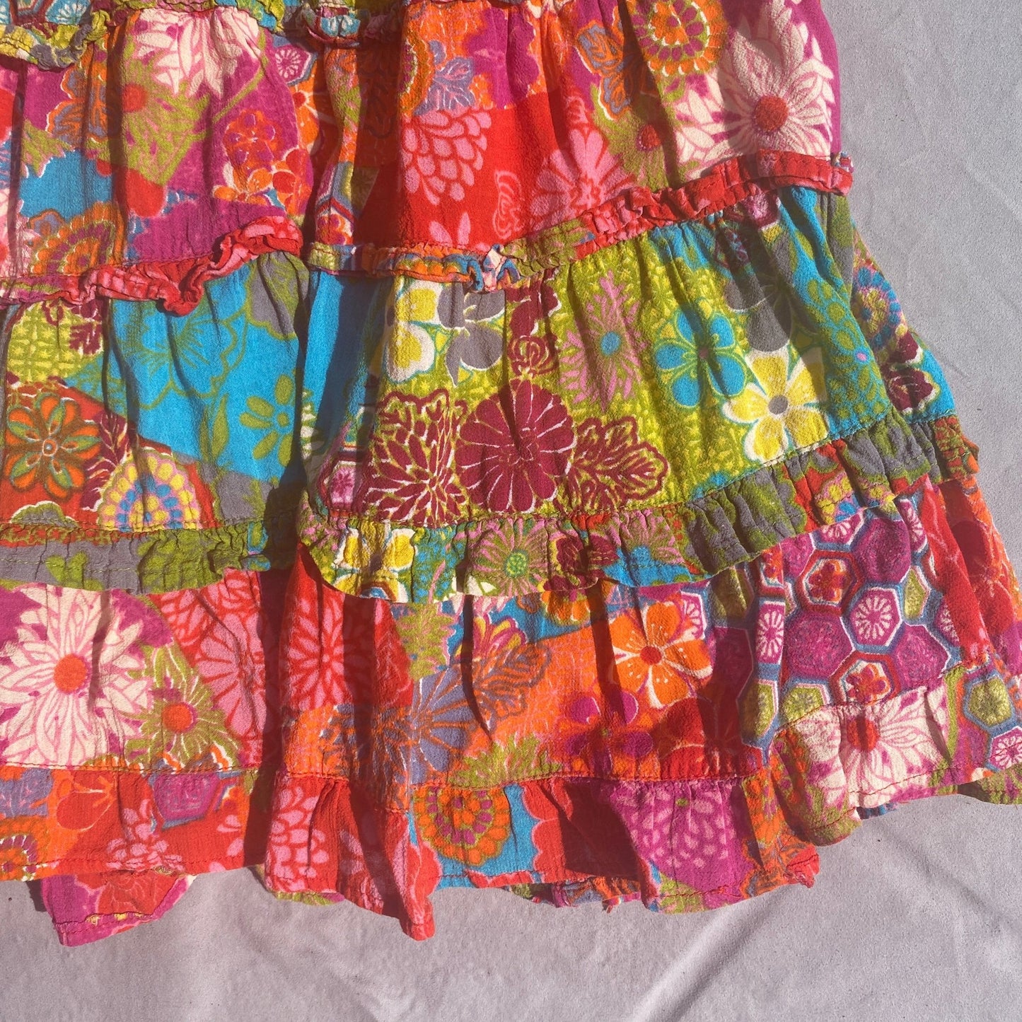 Floral Tiered Summer Skirt 6 - 7 Years Floral_Tiered_Summer_Skirt_205 - Secondly