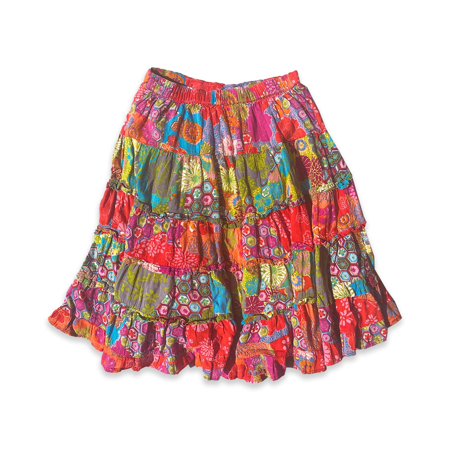 Floral Tiered Summer Skirt 6 - 7 Years Floral_Tiered_Summer_Skirt_205 - Secondly