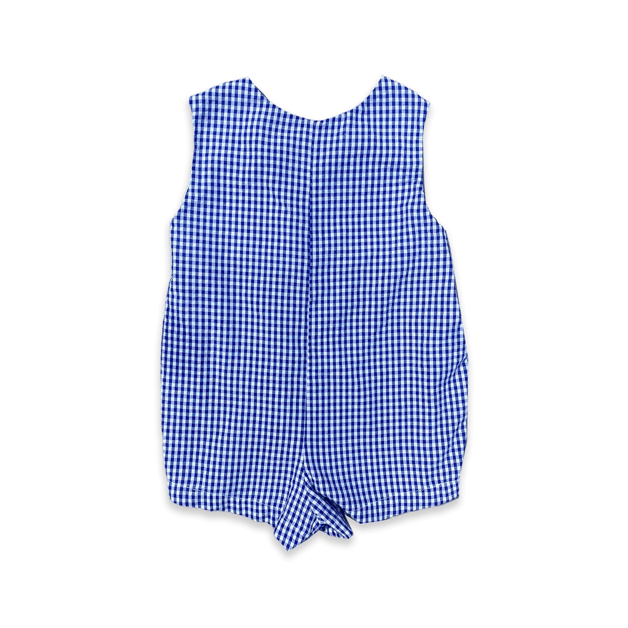 Gingham Car Embroidered All in One 12 - 18 Months Gingham_Car_Embroidered_All_in_One_187 - Secondly