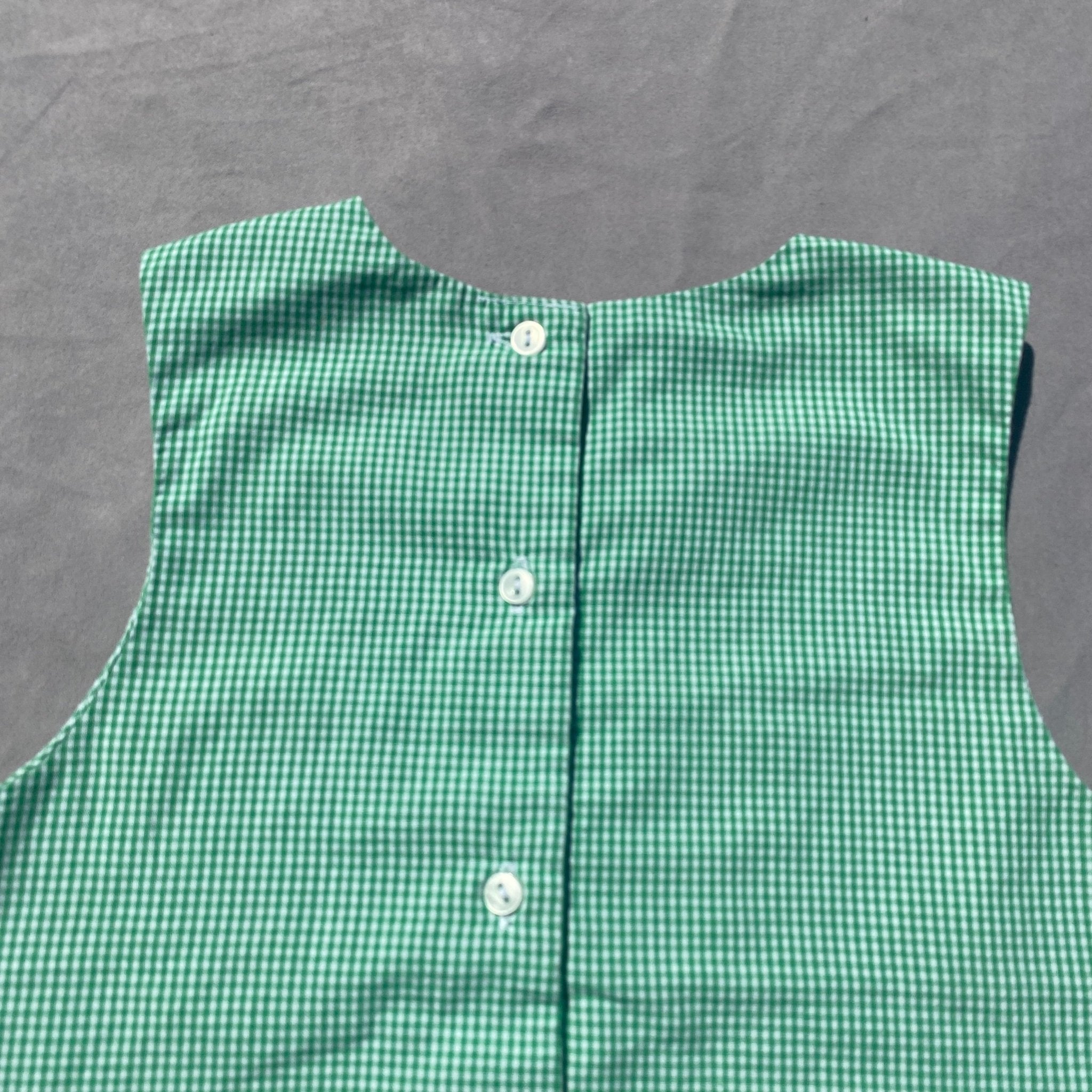 Gingham Green Car Embroidered All in One 12 - 18 Months Gingham_Green_Car_Embroidered_All_in_One_232 - Secondly