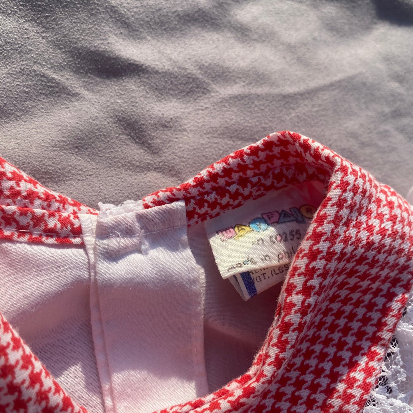 Gingham Prairie Frill Embroidered Dress 2 - 3 Years Gingham_Prairie_Frill_Embroidered_Dress_144 - Secondly