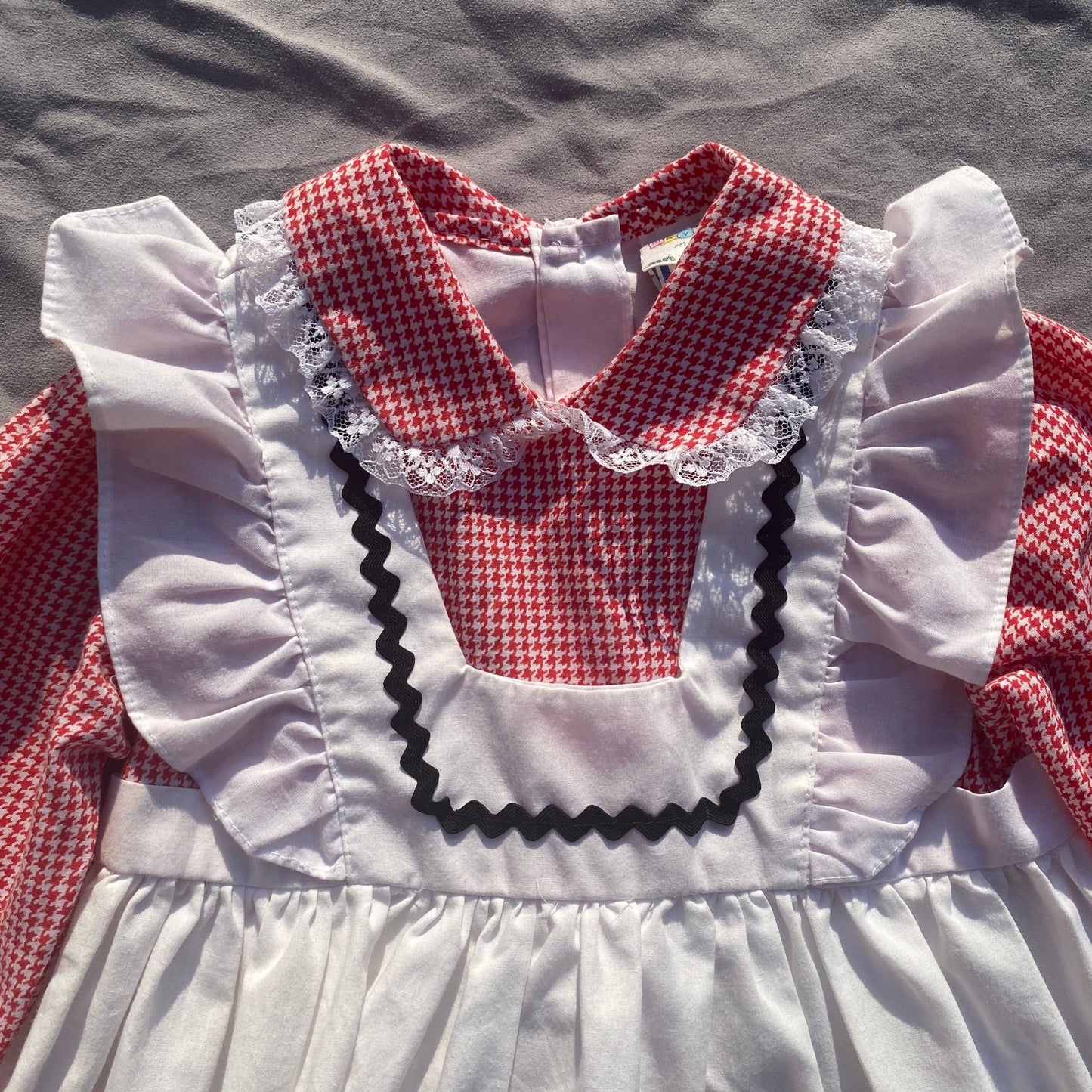 Gingham Prairie Frill Embroidered Dress 2 - 3 Years Gingham_Prairie_Frill_Embroidered_Dress_144 - Secondly