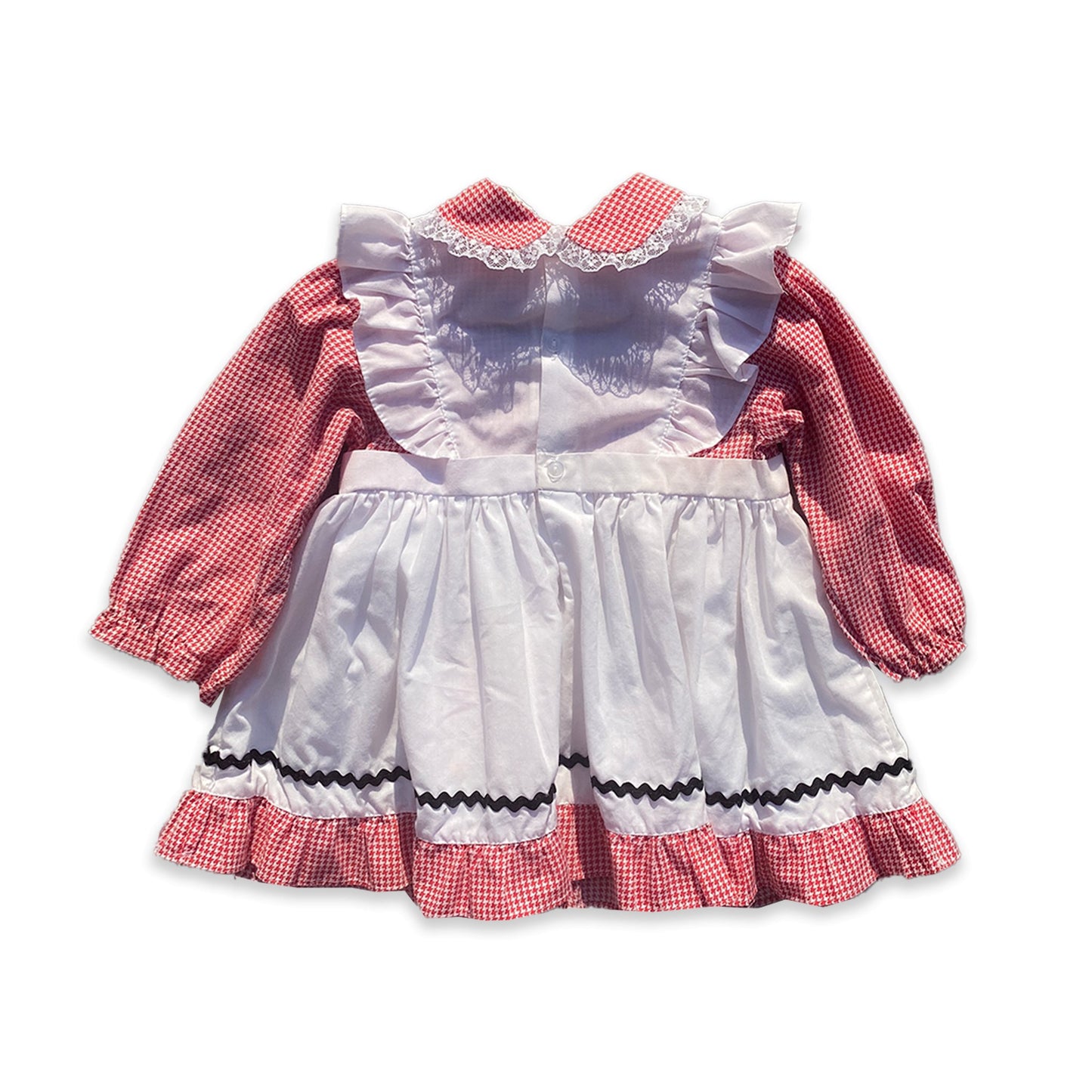 Gingham Prairie Frill Embroidered Dress 2 - 3 Years Gingham_Prairie_Frill_Embroidered_Dress_144 - Secondly