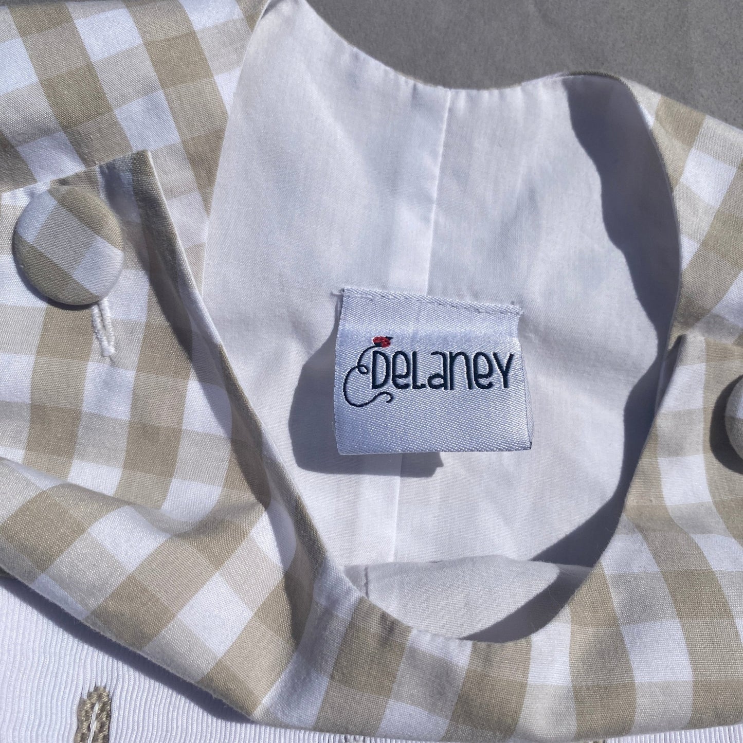 Gingham Seashell Embroidered All in One 18 - 24 Months Gingham_Seashell_Embroidered_All_in_One_238 - Secondly