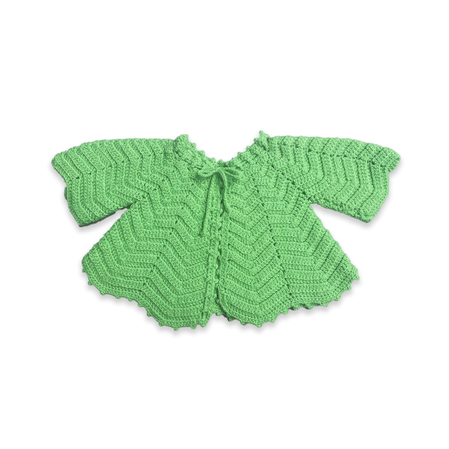 Handmade Flared Leaf Style Knit 6-9 Months Summer - Secondly