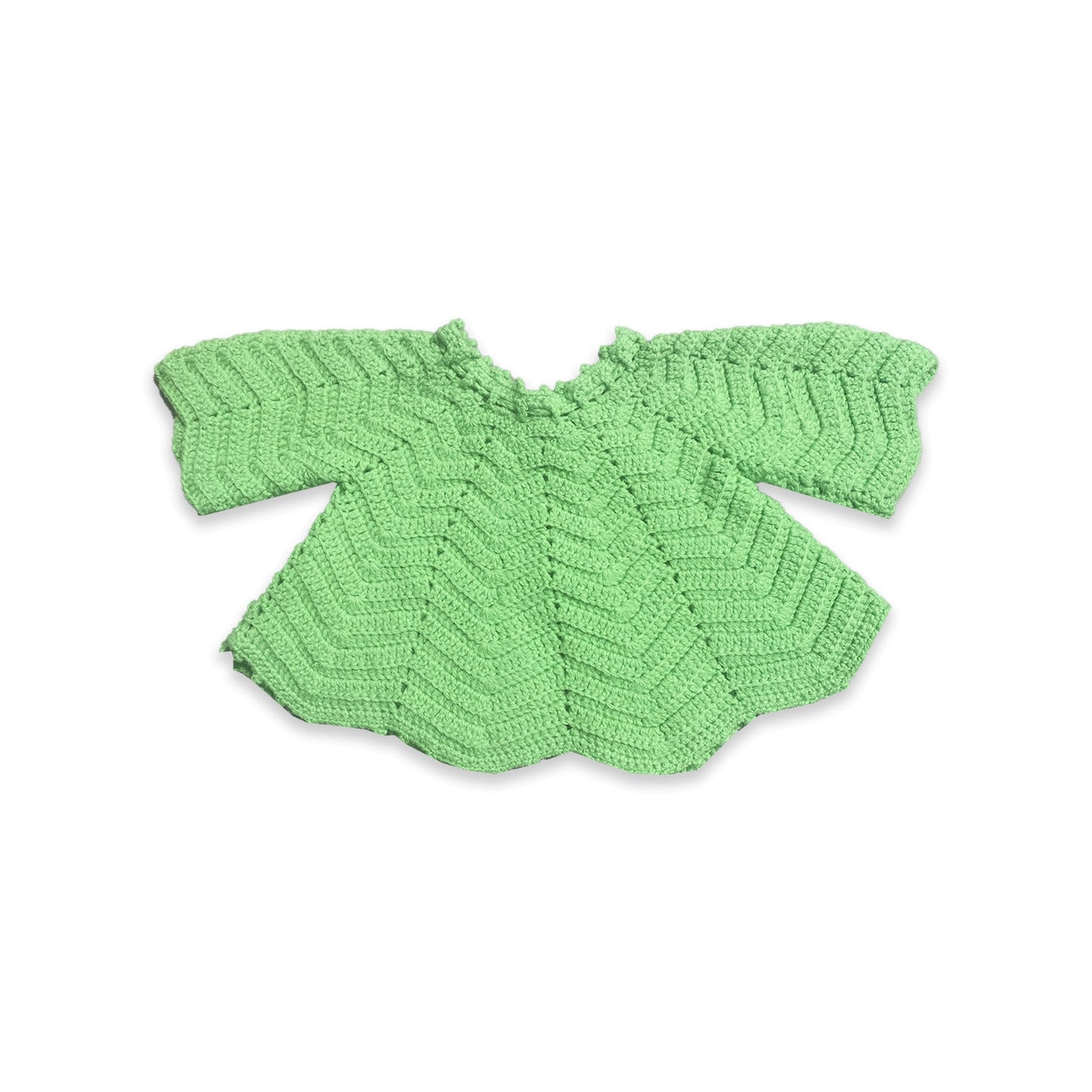 Handmade Flared Leaf Style Knit 6-9 Months Summer - Secondly