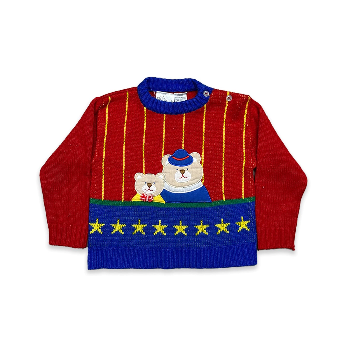 Handmade Teddy Intarsia Knit 6 - 7 Years Knitted New Arrivals Handmade_Teddy_Intarsia_Knit_6 - 7_Years_302 - Secondly