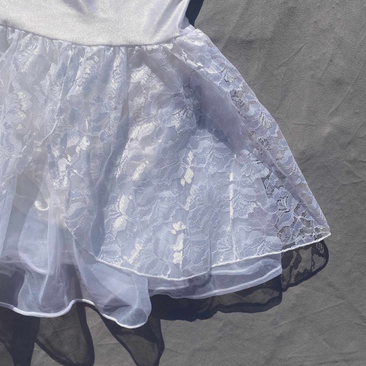 Ivory Bow Lace Leotard Dress 2 - 3 Years Ivory_Bow_Lace_Leotard_Dress_139 - Secondly