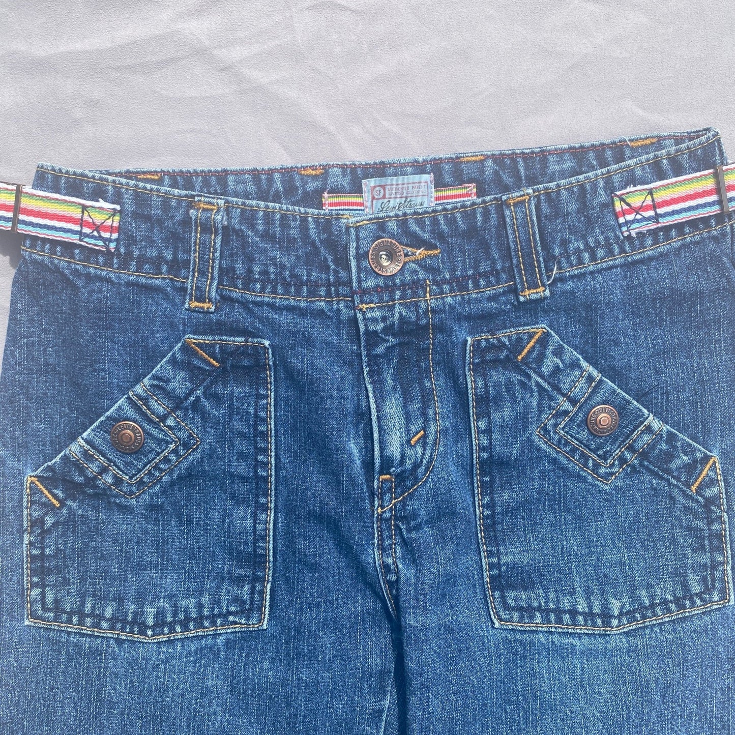 Levi's Dark Denim Flare Jeans 9 - 10 Years Levi's_Dark_Denim_Flare_Jeans_207 - Secondly