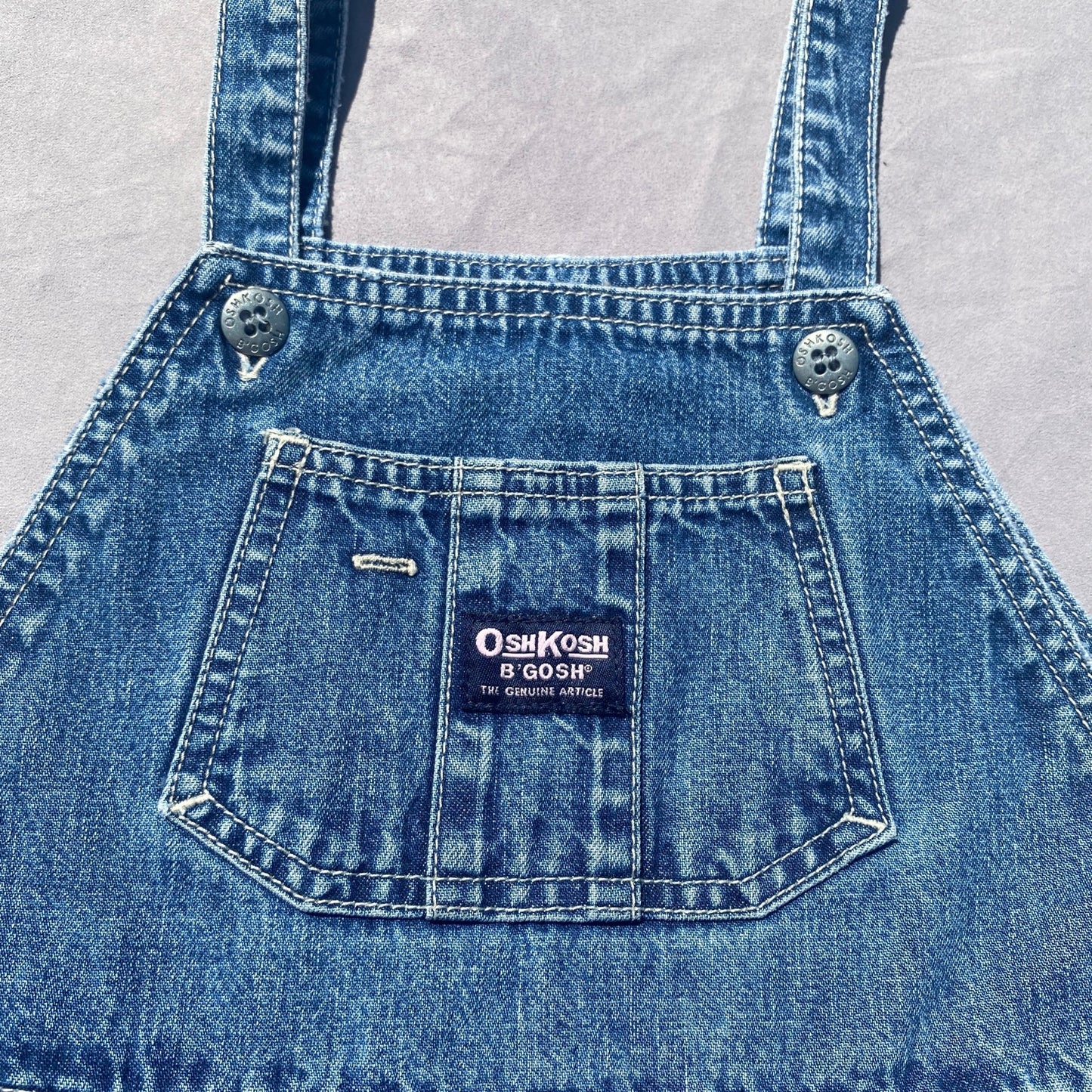 OshKosh B'Gosh Denim Dungarees Dress 5 - 6 Years OshKosh_B'Gosh_Denim_Dungarees_Dress_241 - Secondly