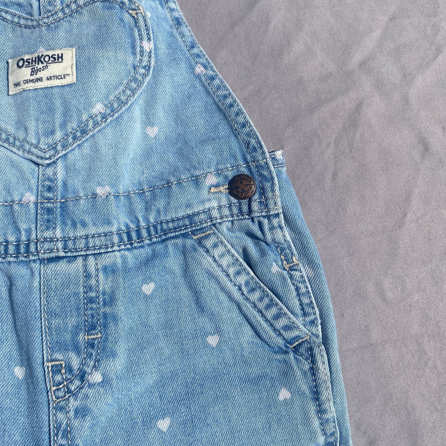 OshKosh B'Gosh Heart Dungarees 12 - 18 Months OshKosh_B'Gosh_Heart_Dungarees_239 - Secondly