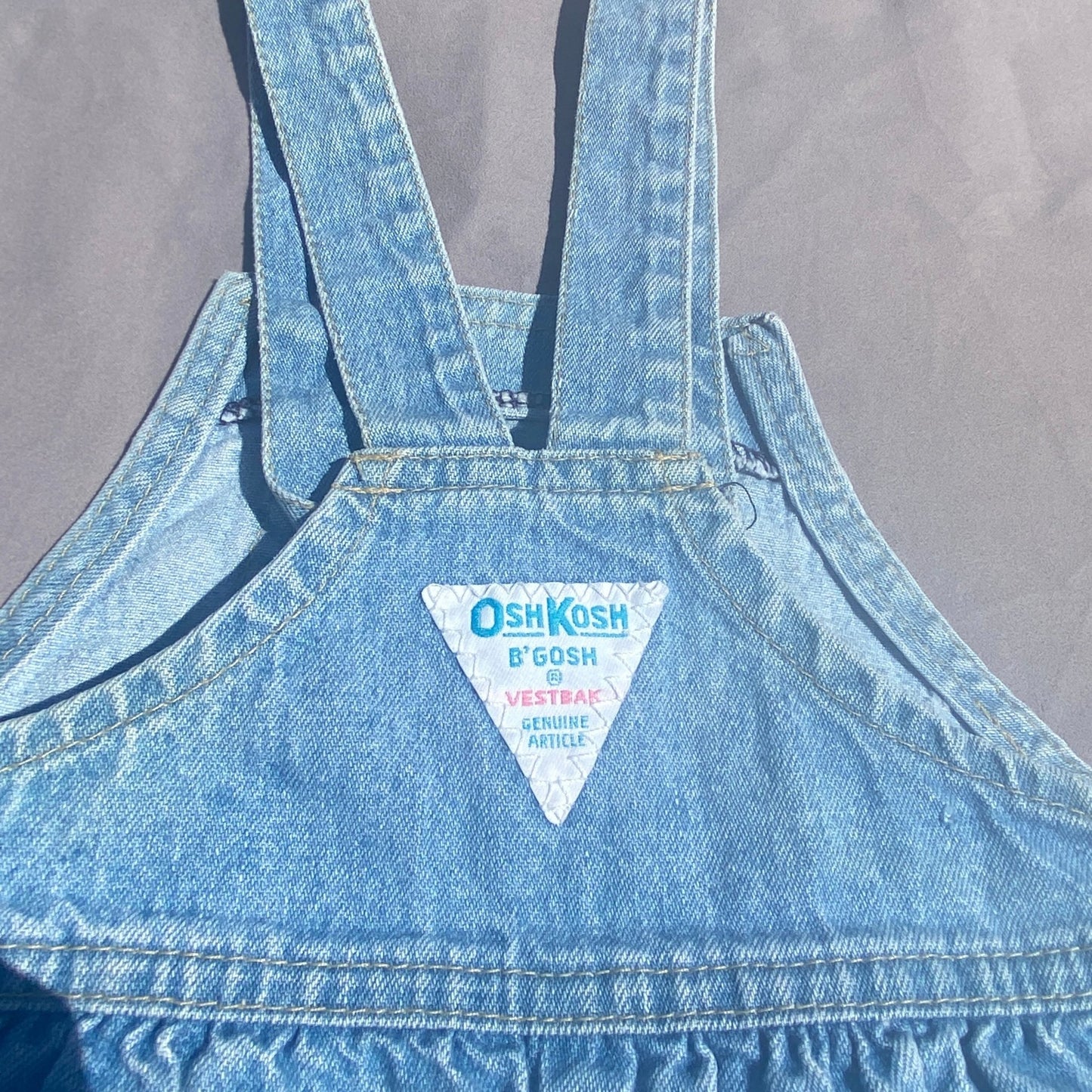 OshKosh B'Gosh Lightwash Balloon Dungarees 3 - 4 Years OshKosh_B'Gosh_Lightwash_Balloon_Dungarees_245 - Secondly