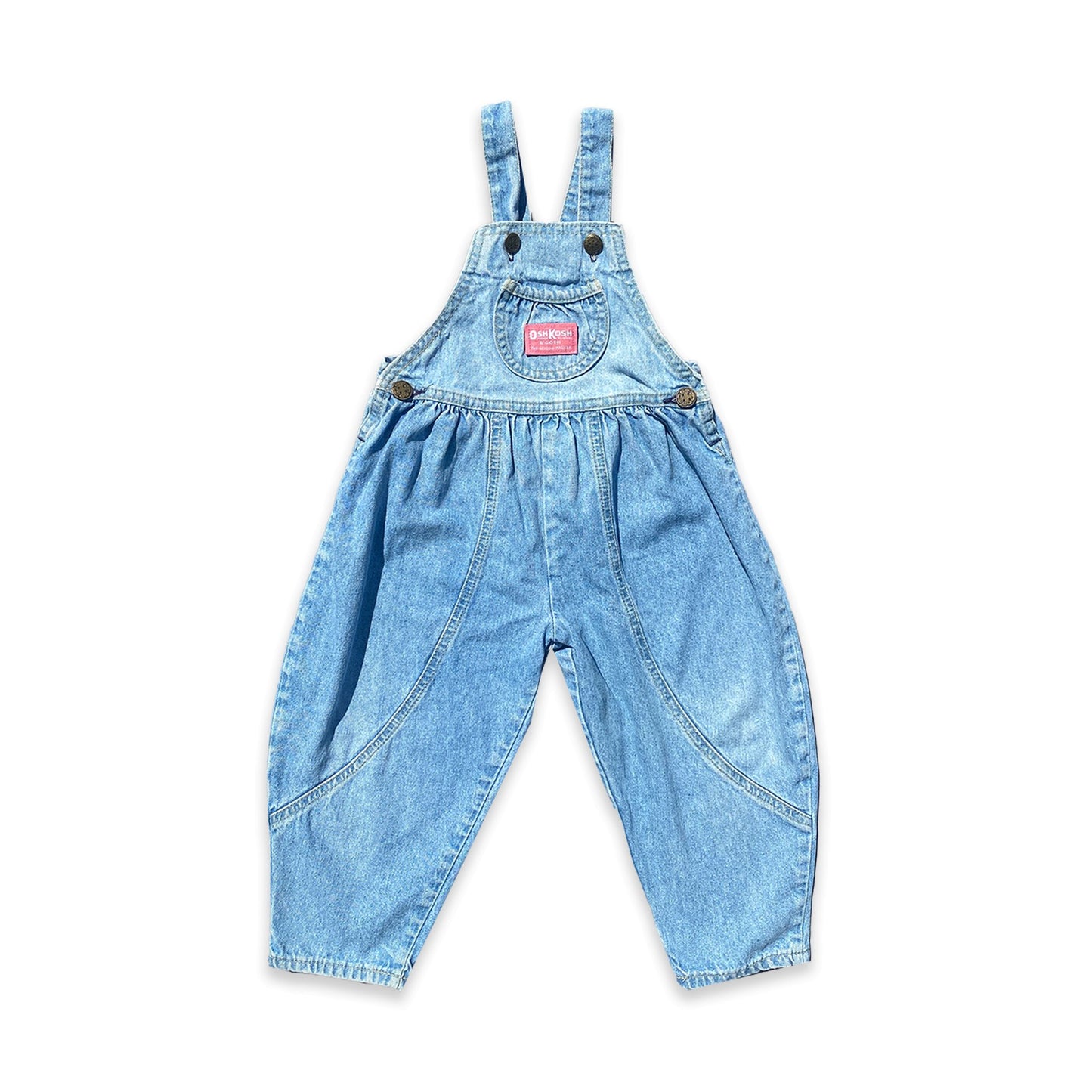OshKosh B'Gosh Lightwash Balloon Dungarees 3 - 4 Years OshKosh_B'Gosh_Lightwash_Balloon_Dungarees_245 - Secondly