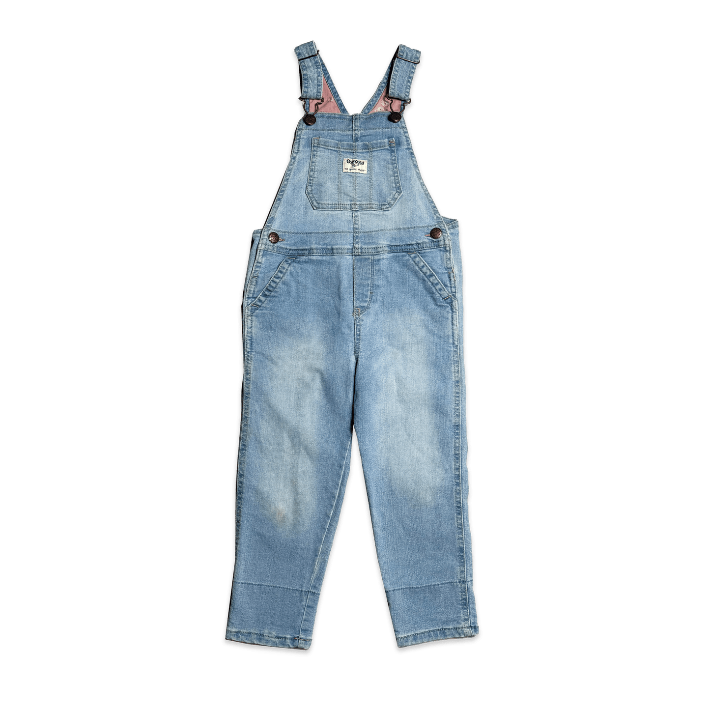 OshKosh B'Gosh Lightwash Dungarees 4 - 5 Years Dungarees OshKosh_B'Gosh_Lightwash_Dungarees_4 - 5_Years_328 - Secondly