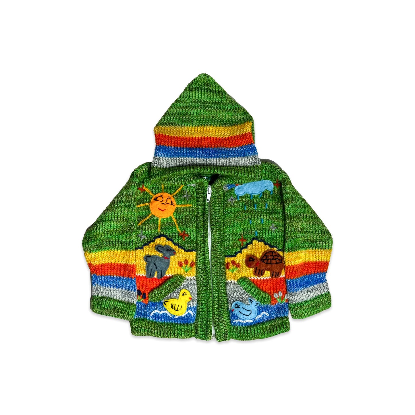 Peruvian Embroidered Knit Hoodie 2 - 3 Years New Arrivals Winter Peruvian_Embroidered_Knit_Hoodie_2 - 3_Years_343 - Secondly