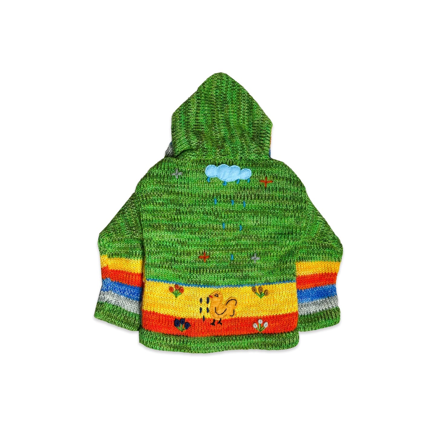 Peruvian Embroidered Knit Hoodie 2 - 3 Years New Arrivals Winter Peruvian_Embroidered_Knit_Hoodie_2 - 3_Years_343 - Secondly
