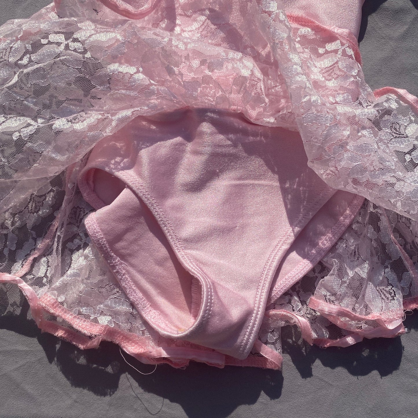 Pink Bow Lace Leotard Dress 1 - 2 Years Pink_Bow_Lace_Leotard_Dress_141 - Secondly