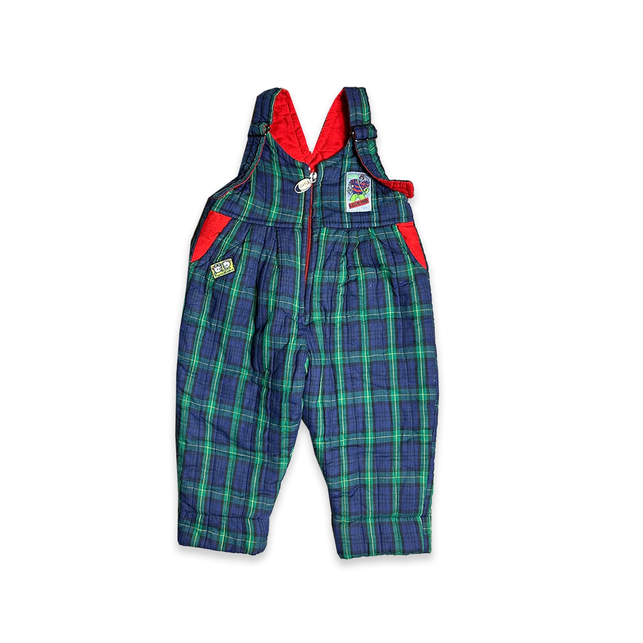Plaid Embroidered Ski Salopettes 18 - 24 Months New Arrivals Ski Suit Plaid_Embroidered_Ski_Salopettes_18 - 24_Months_260 - Secondly