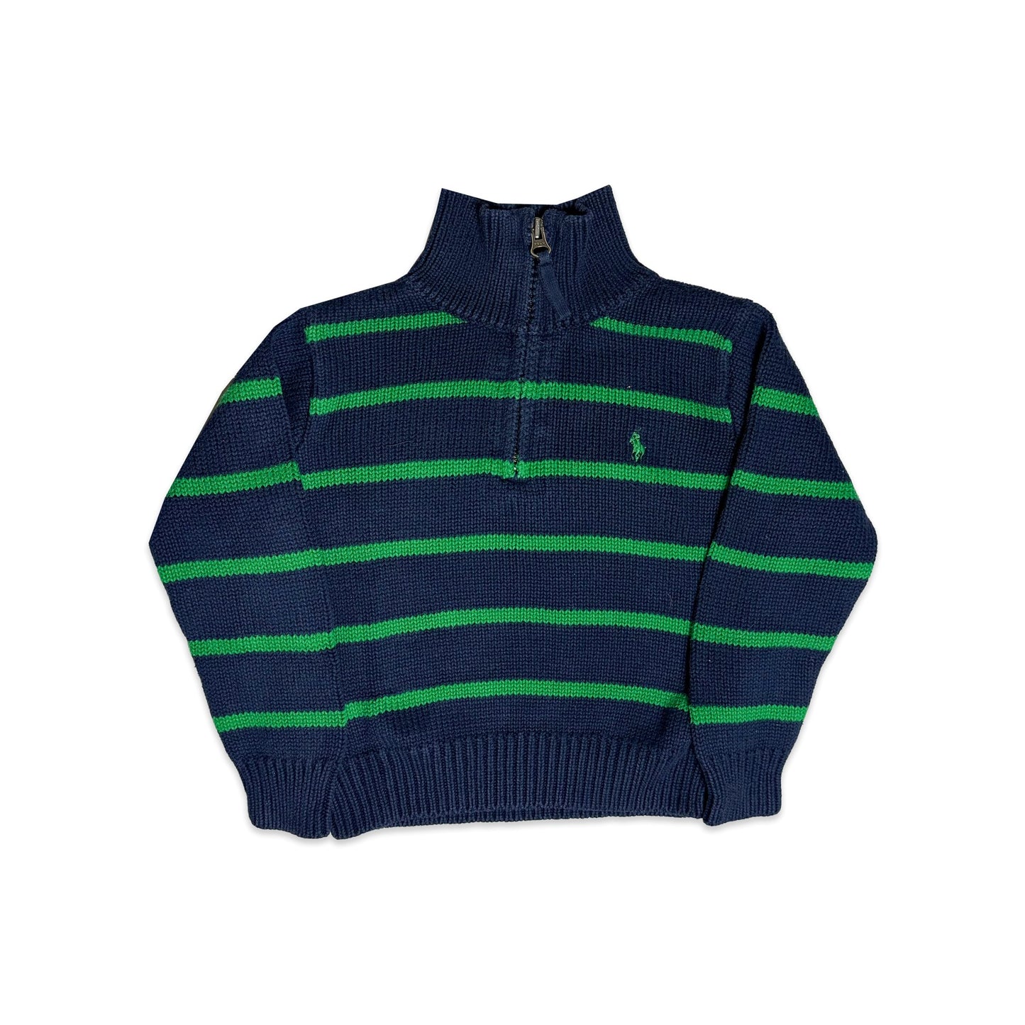 Ralph Lauren Stripe 1/4 Zip Knit 3 - 4 Years New Arrivals Winter Ralph_Lauren_Stripe_1/4_Zip_Knit__3 - 4_Years_342 - Secondly