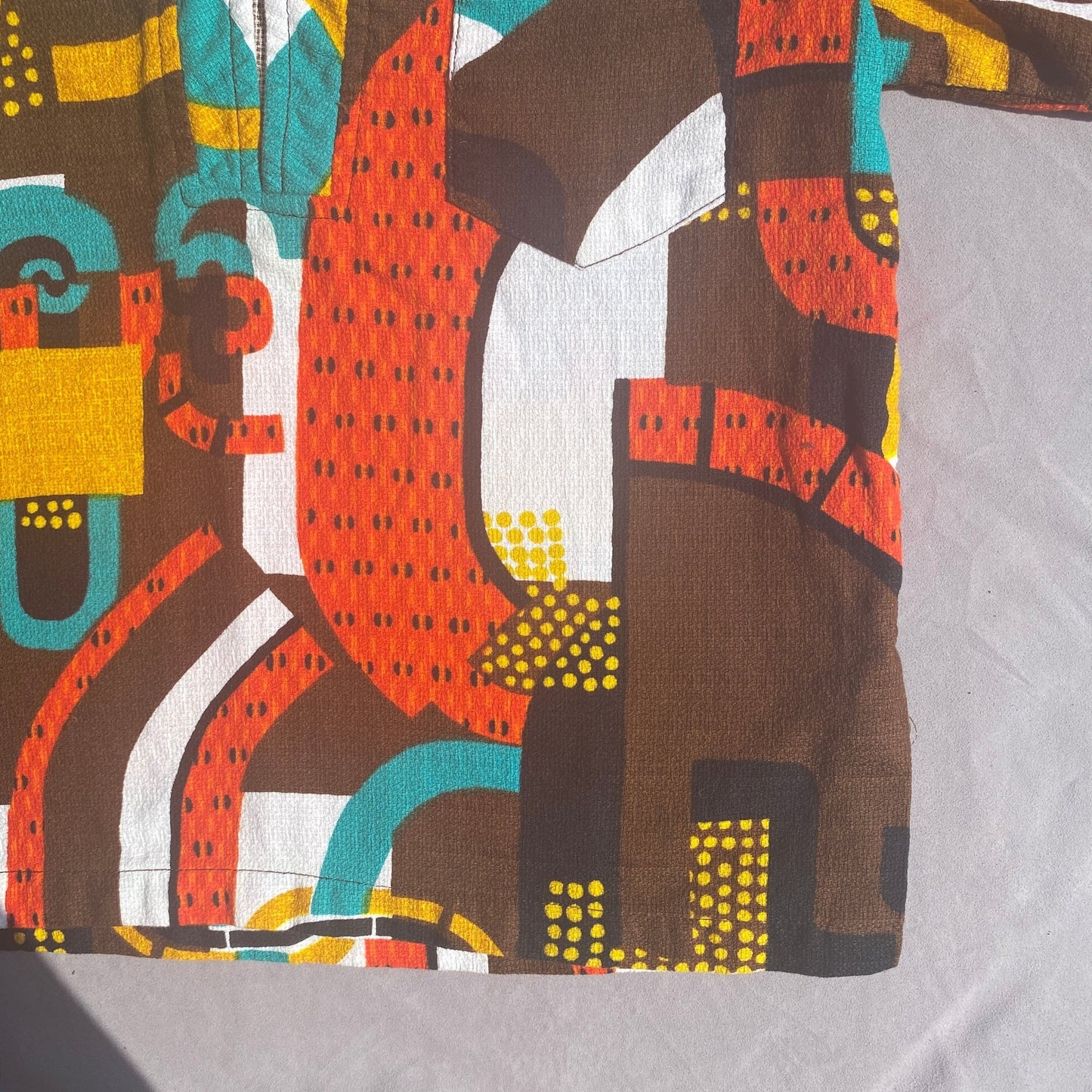 Retro Geometric Hawaiian Shirt 8 - 9 Years Retro_Geometric__Hawaiian_Shirt__222 - Secondly