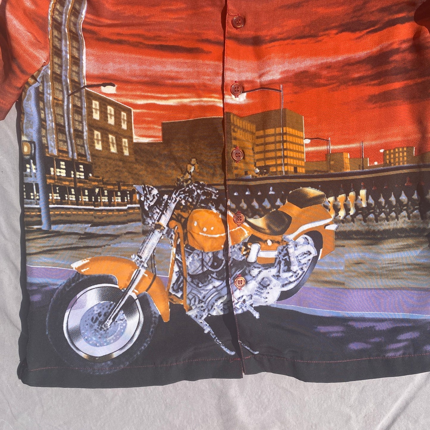 Retro Motorbike Printed Shirt 10 - 11 Years Retro_Motorbike_Printed_Shirt_223 - Secondly