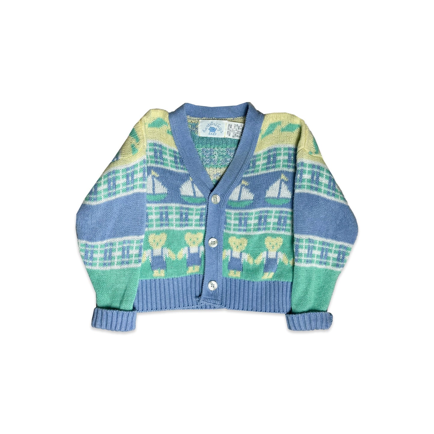 Teddybear Intarsia Knit Cardigan 18 - 24 Months Knitted New Arrivals Teddybear_Intarsia_Knit_Cardigan_18 - 24_Months_391 - Secondly