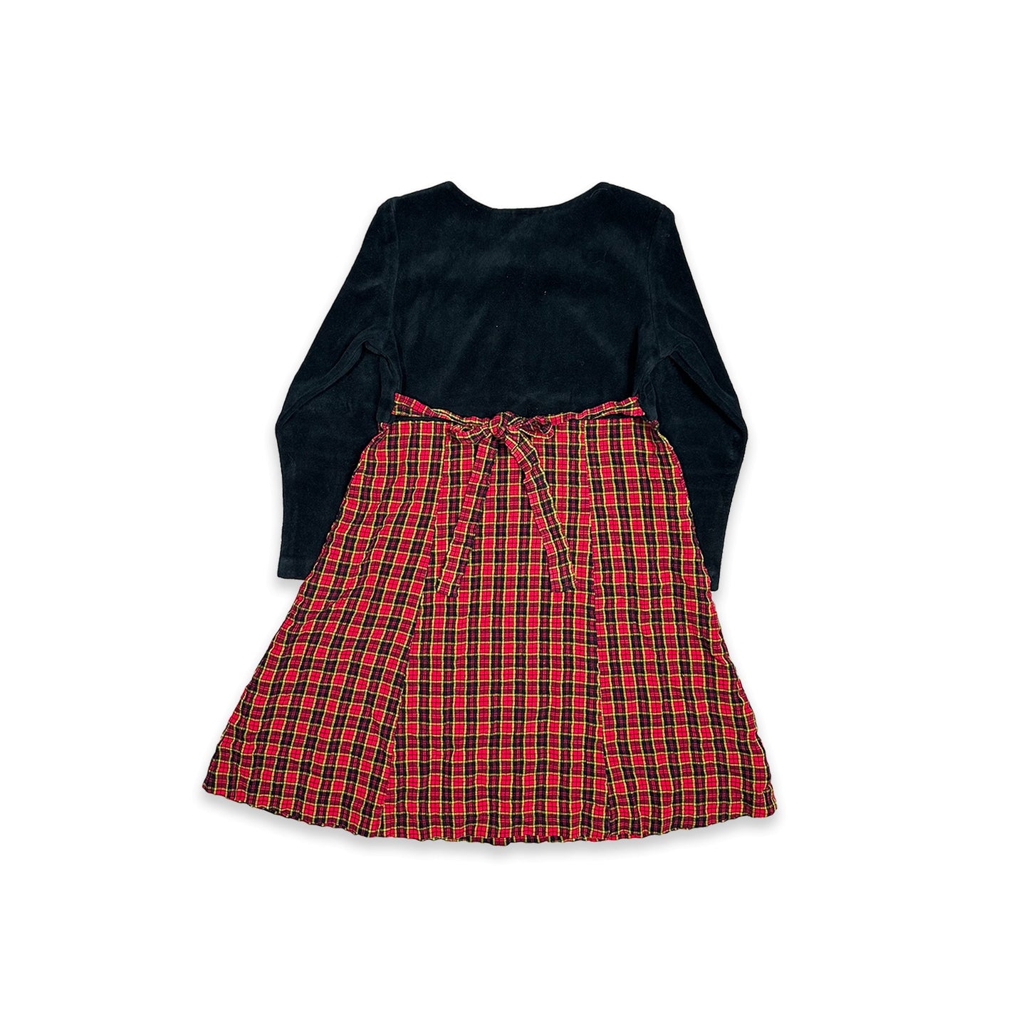 Velvet & Tartan Winter Dress 4 - 5 Years Dress Floral Velvet_&_Tartan_Winter_Dress_4 - 5_Years_293 - Secondly