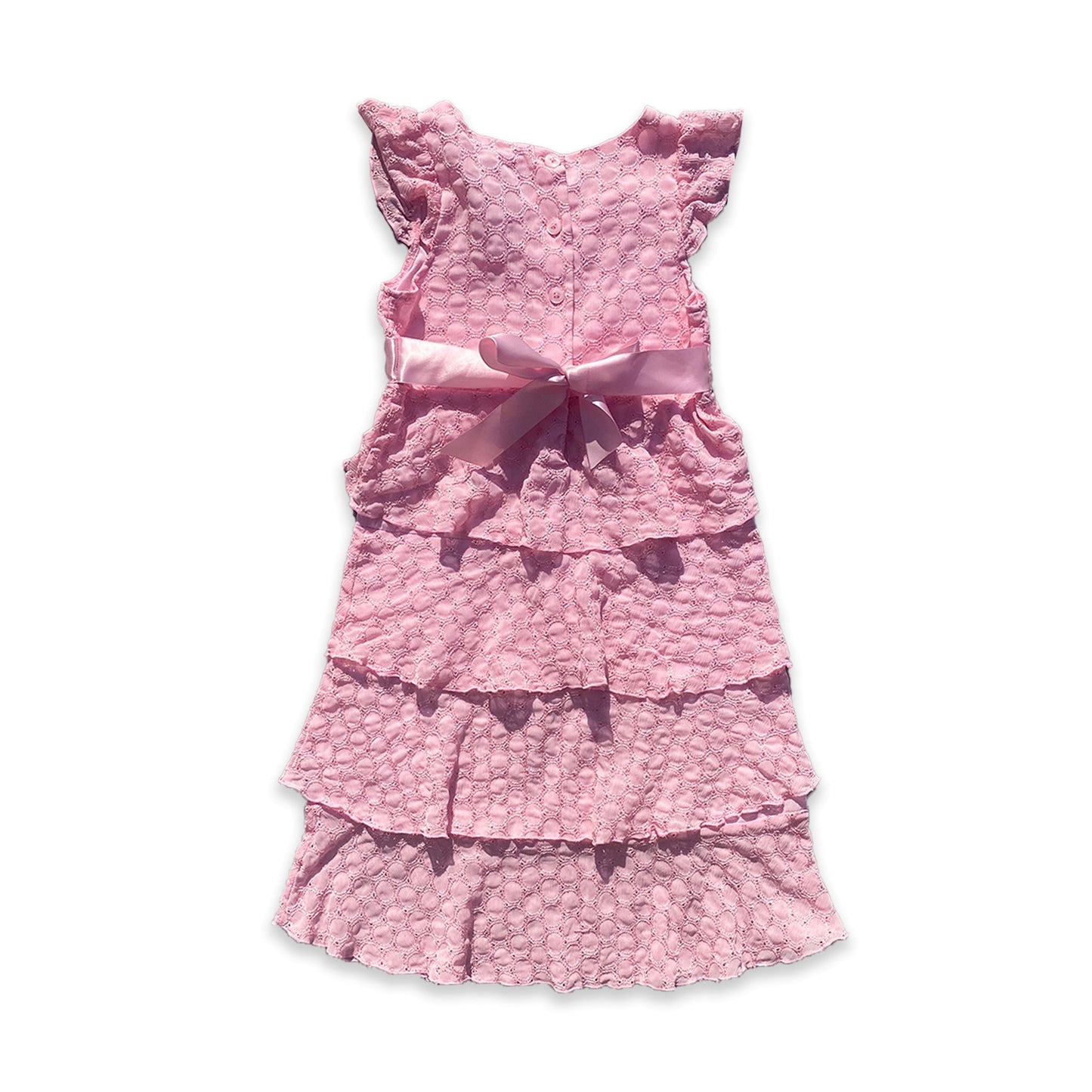 Vintage Bridesmaids Pleated Ruffle Dress 9 - 10 Years Vintage_Bridesmaids_Pleated_Ruffle_Dress_154 - Secondly