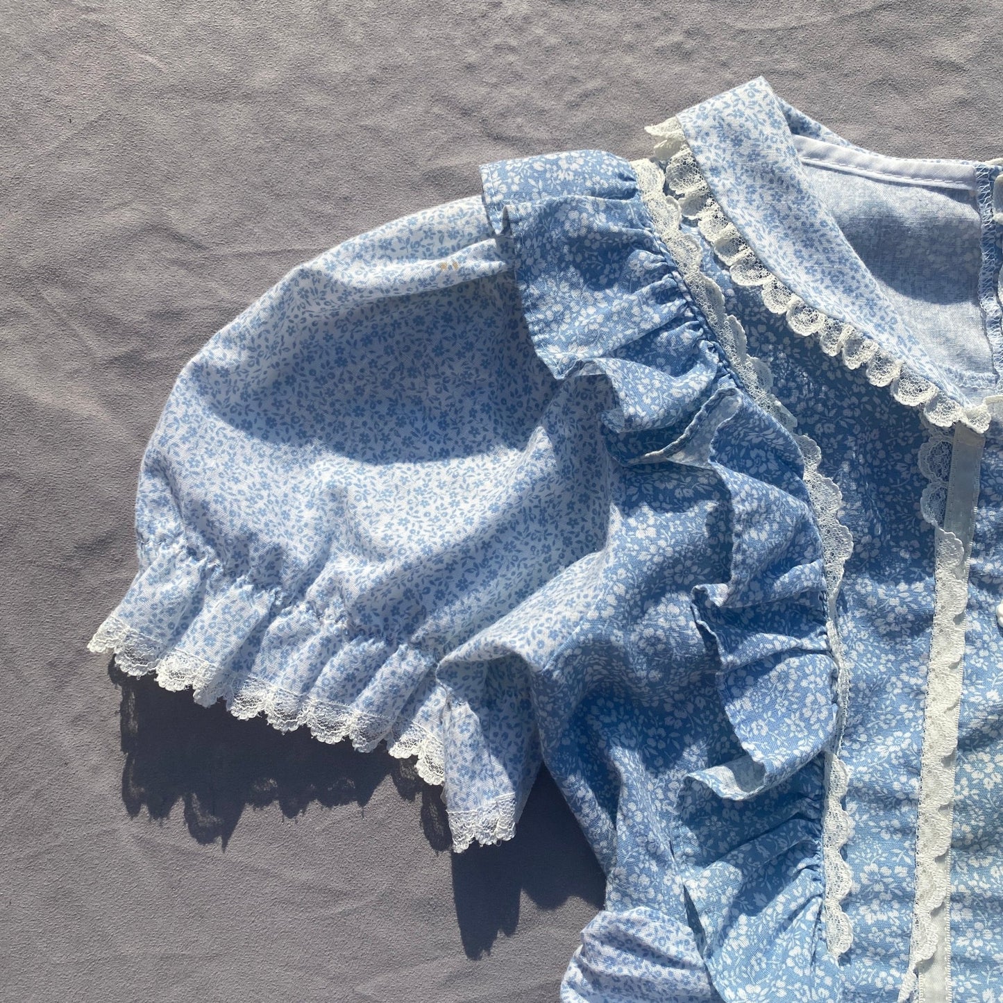 Vintage Prairie Floral Lace Frill Detail Dress 9 - 10 Years Vintage_prairie_Floral_Lace_Frill_Detail_Dress_153 - Secondly