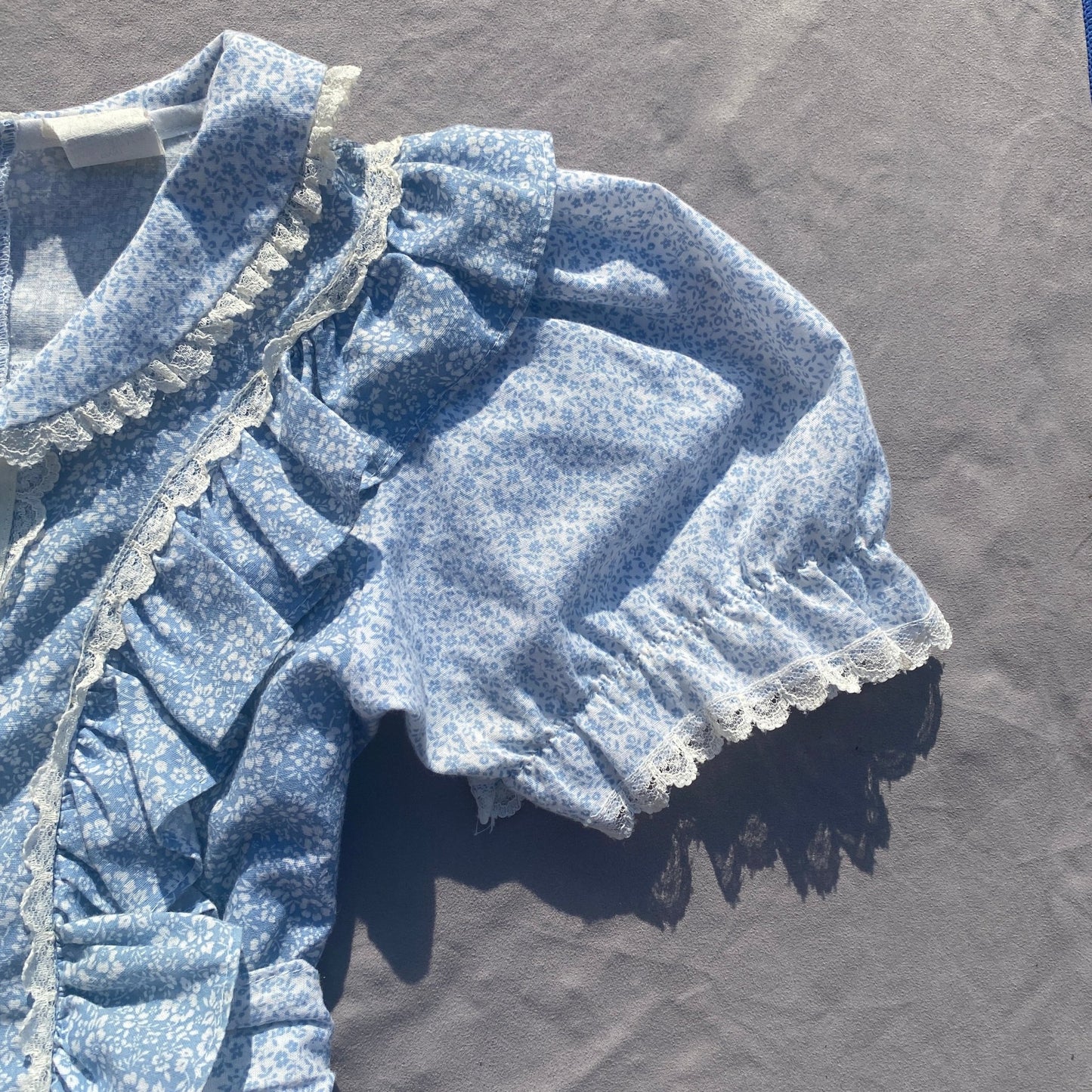 Vintage Prairie Floral Lace Frill Detail Dress 9 - 10 Years Vintage_prairie_Floral_Lace_Frill_Detail_Dress_153 - Secondly