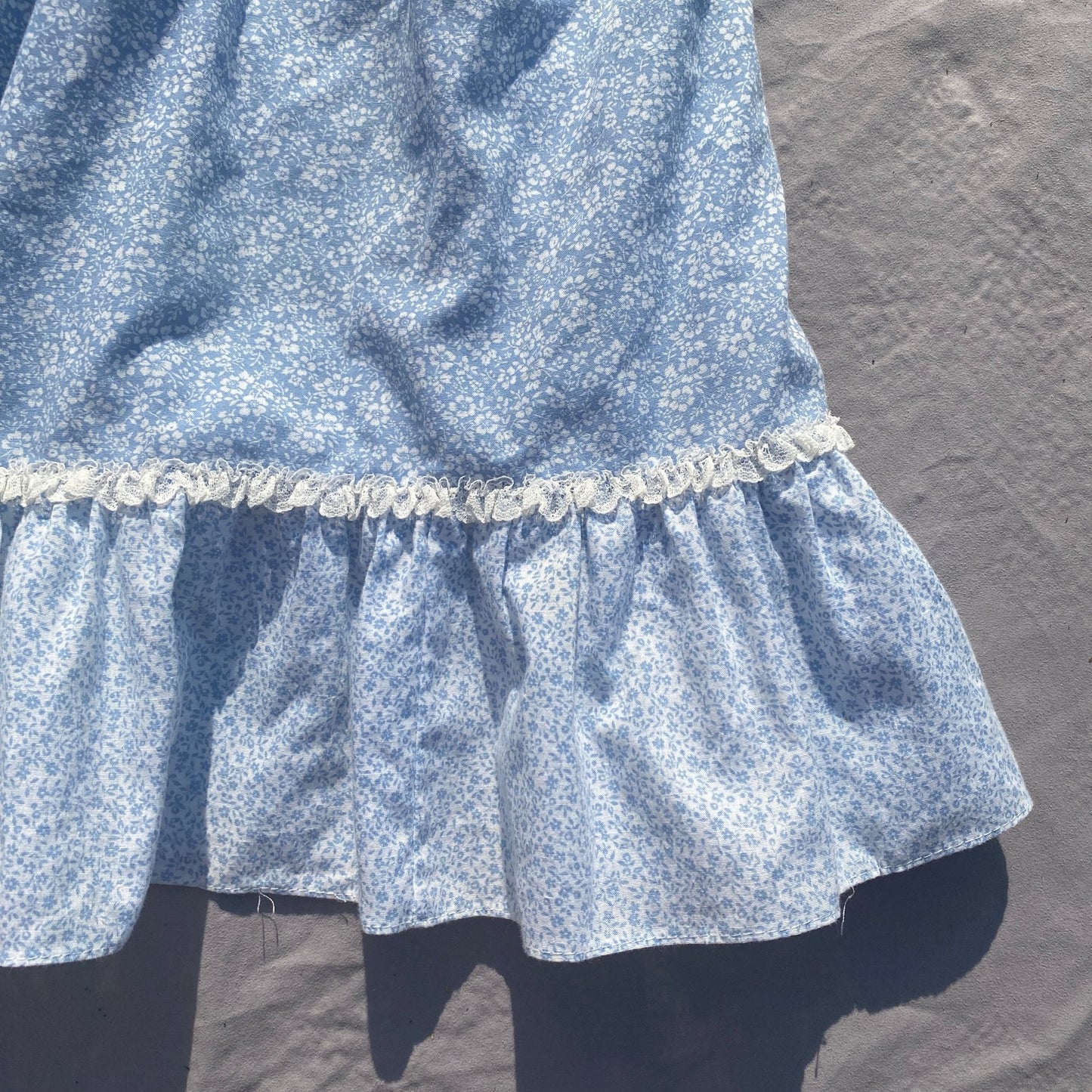 Vintage Prairie Floral Lace Frill Detail Dress 9 - 10 Years Vintage_prairie_Floral_Lace_Frill_Detail_Dress_153 - Secondly