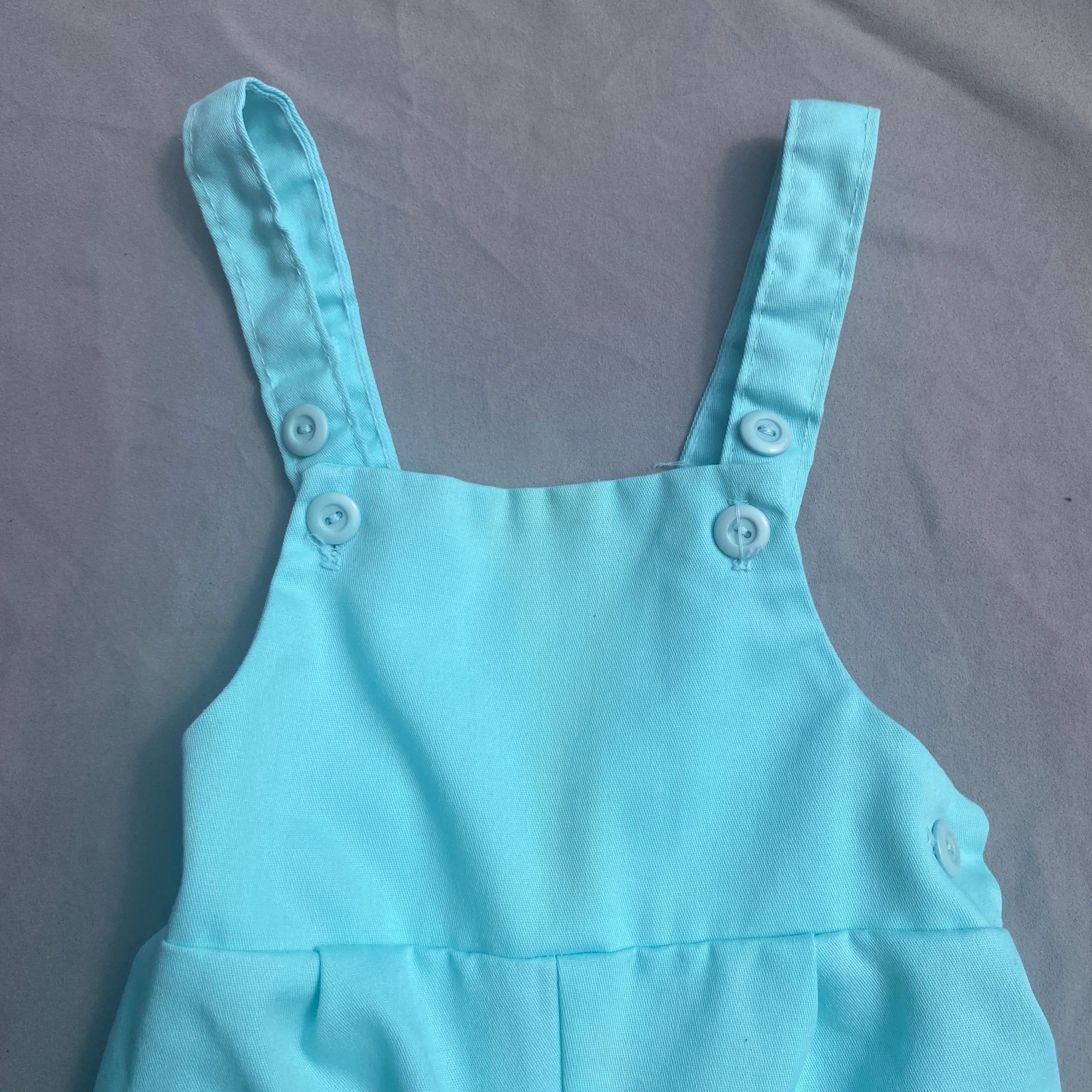 Vintage Turquoise Overalls 6 - 9 Months Vintage_Turquoise_Overalls__181 - Secondly
