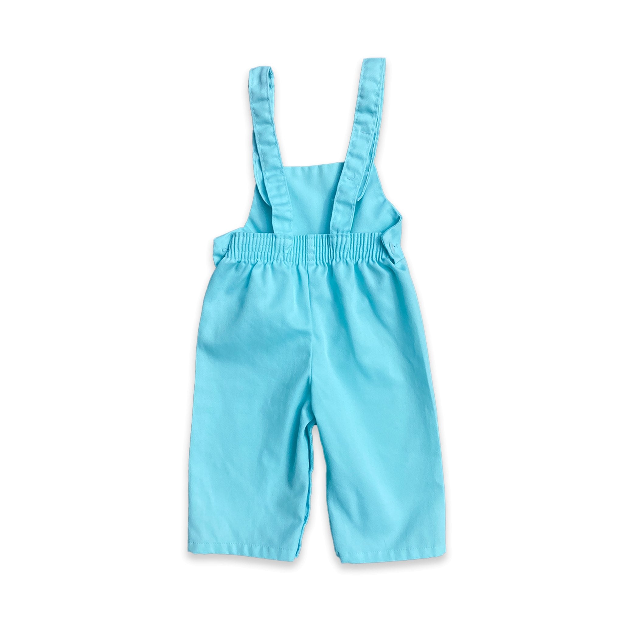 Vintage Turquoise Overalls 6 - 9 Months Vintage_Turquoise_Overalls__181 - Secondly