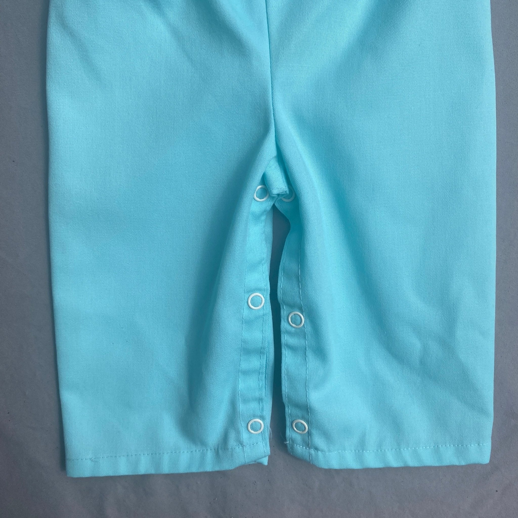 Vintage Turquoise Overalls 6 - 9 Months Vintage_Turquoise_Overalls__181 - Secondly