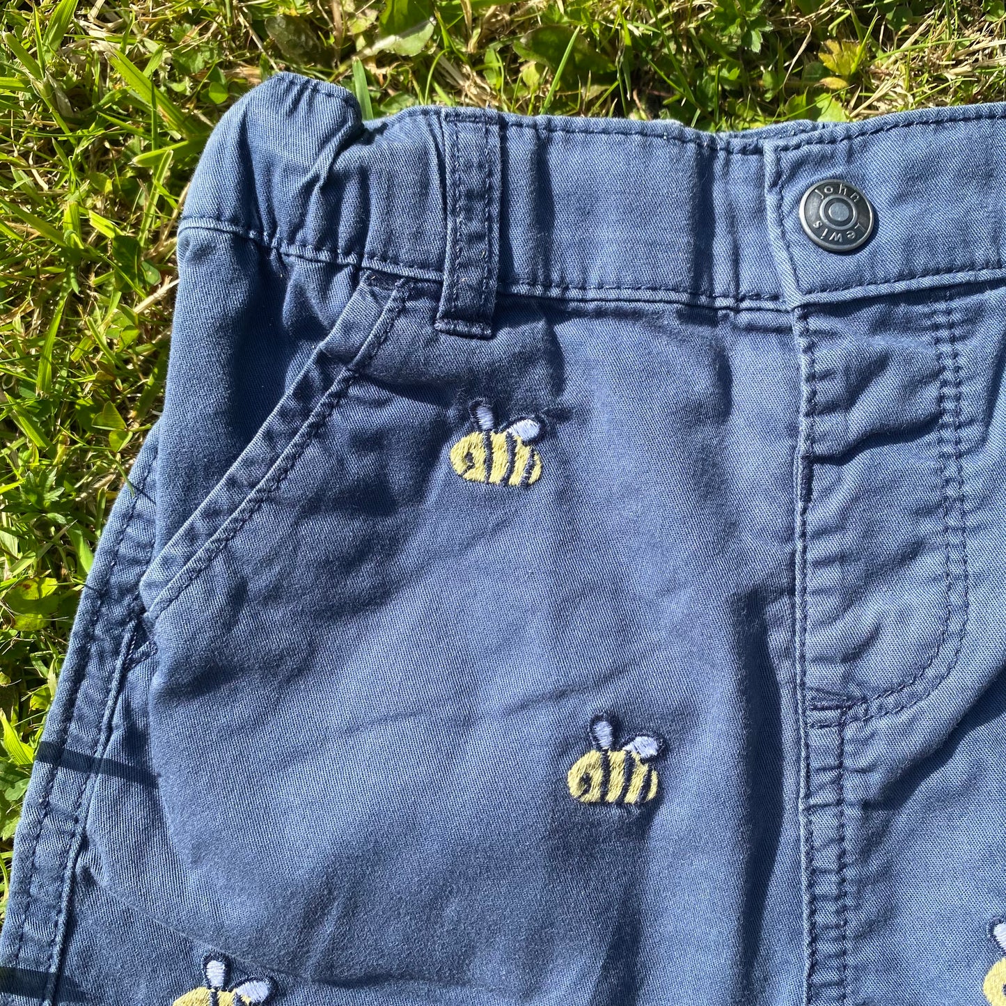 Bee Embroidered Trousers - Secondly