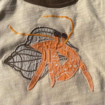 Hermit Crab Embroidered Tshirt Crab Embroidered Hermit_Crab_Embroidered_Tshirt_55 - Secondly